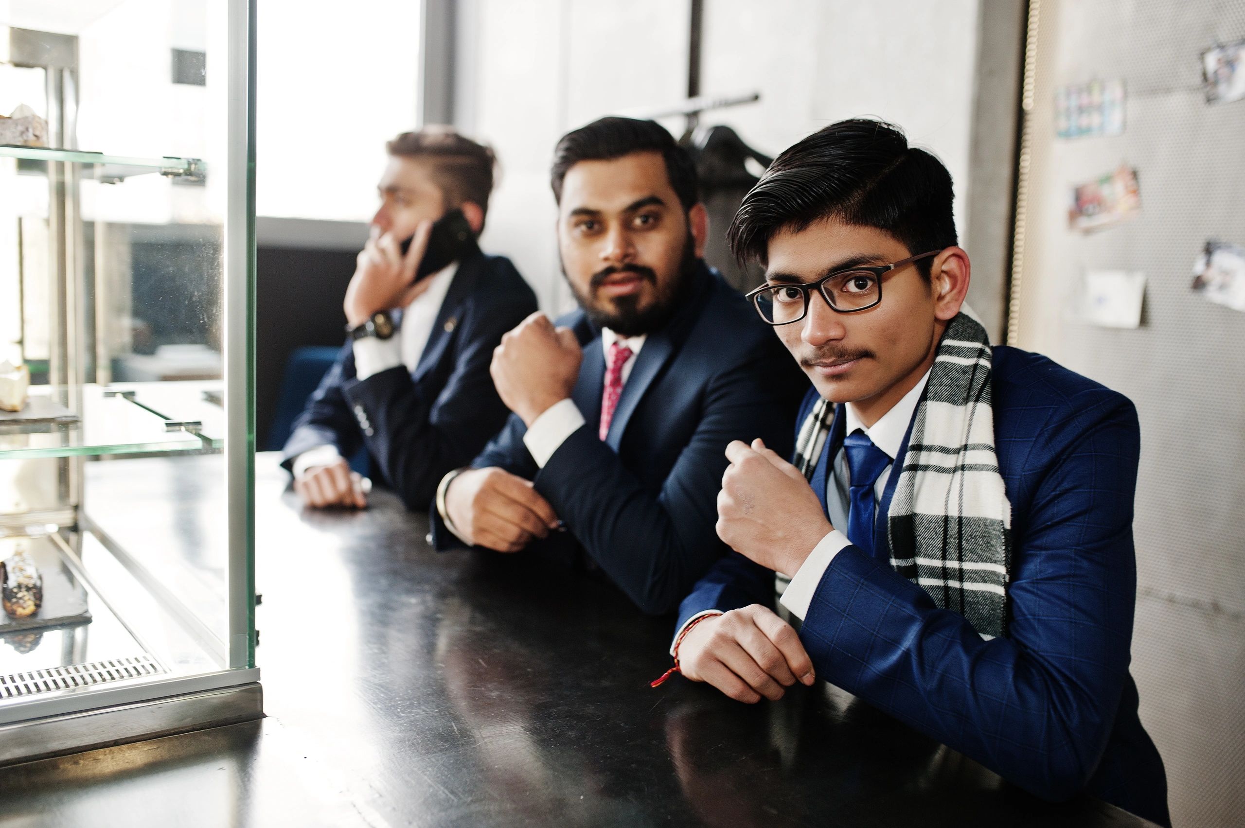 Indian business law enforcement team office formal