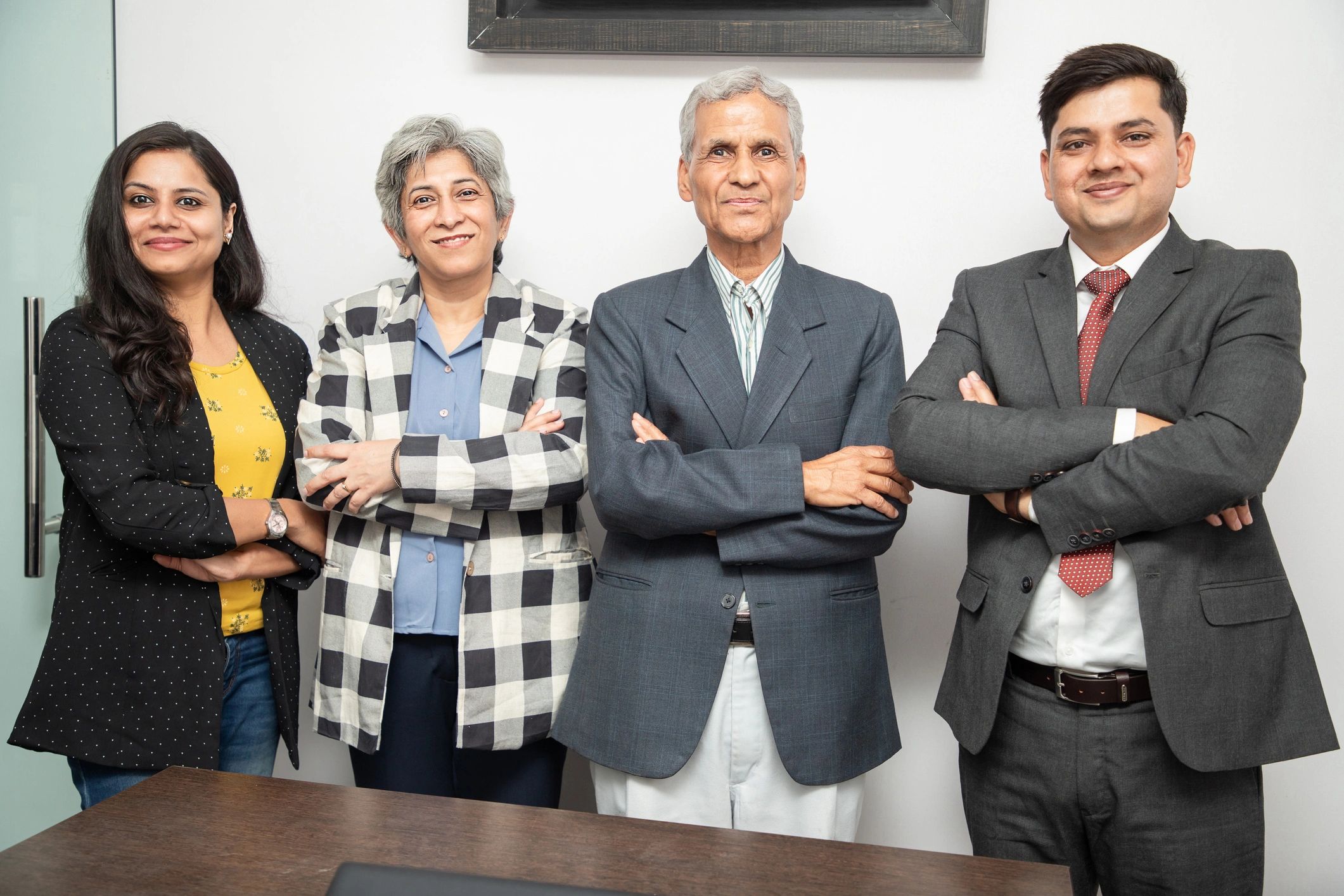Indian business law enforcement team office formal
